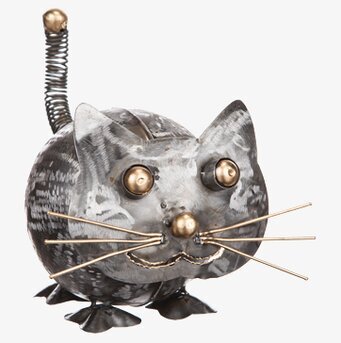 Smide Katt Silver Rund från Different Design i metall