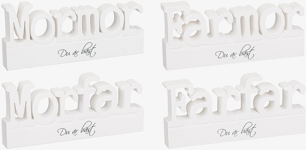 Stående Träskylt från Different Design med texten Du är bäst