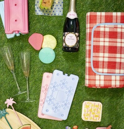 Kylklamp - Fruits från Rice i picknickmiljö med tillbehör