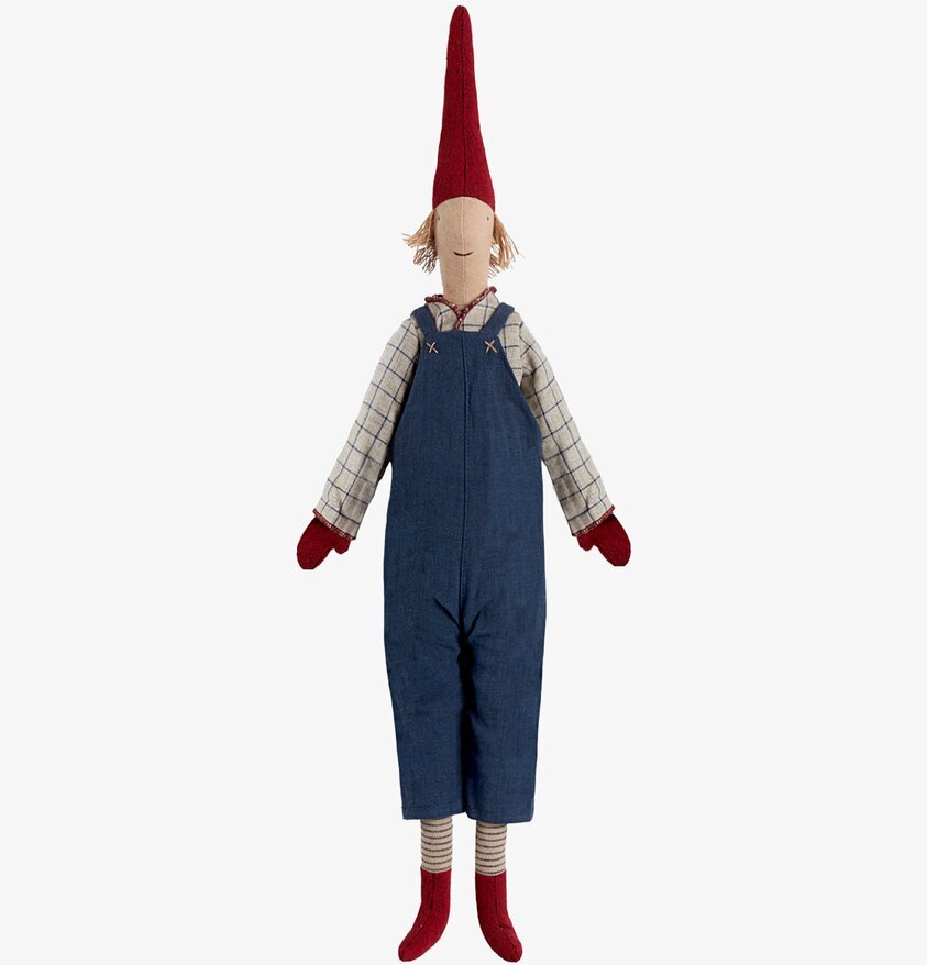 Medium Pixy Magnus från Maileg i traditionell juldesign