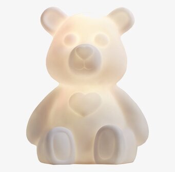 Nattlampa Polly Nalle från Star Trading, söt nallebjörnslampa