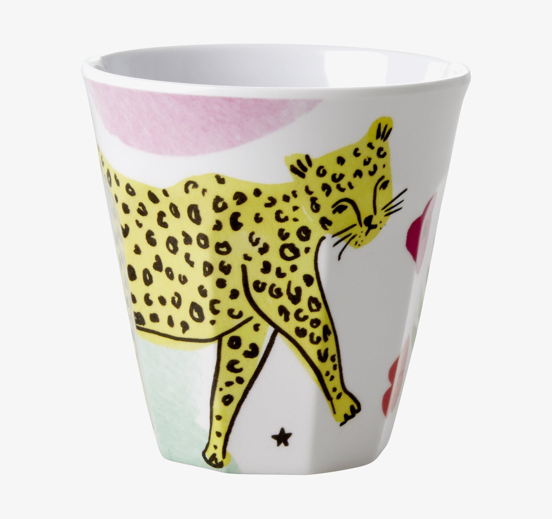 Mugg Leopard Print från Rice med färgstark leoparddesign