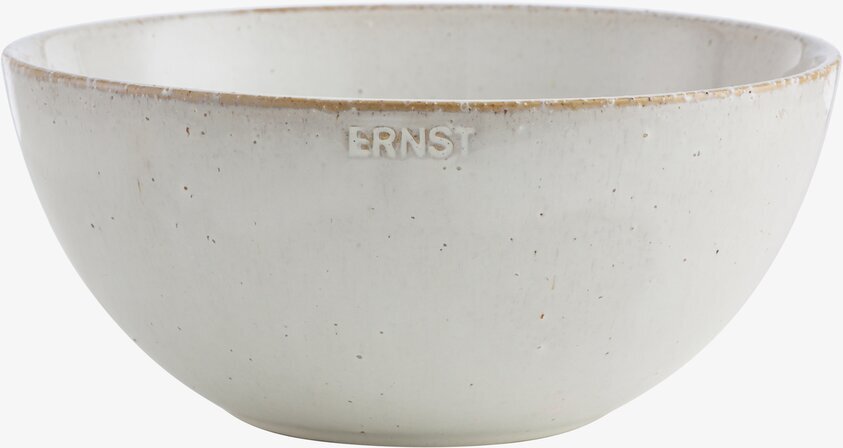 Skål Naturvit Ø 17 cm från Ernst med matt finish och textur