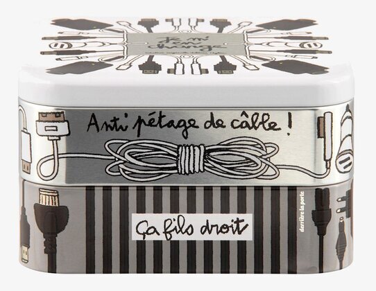 Plåtburk Laddare från Derriére la porte för kabelförvaring