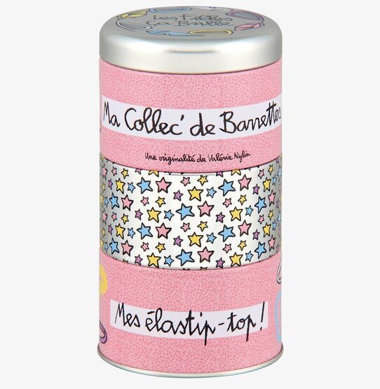 Plåtburk Håraccessoarer Rosa från Derriére la porte