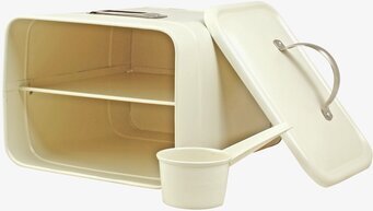 Bild av stilfull plåtburk för tvättmedelsförvaring