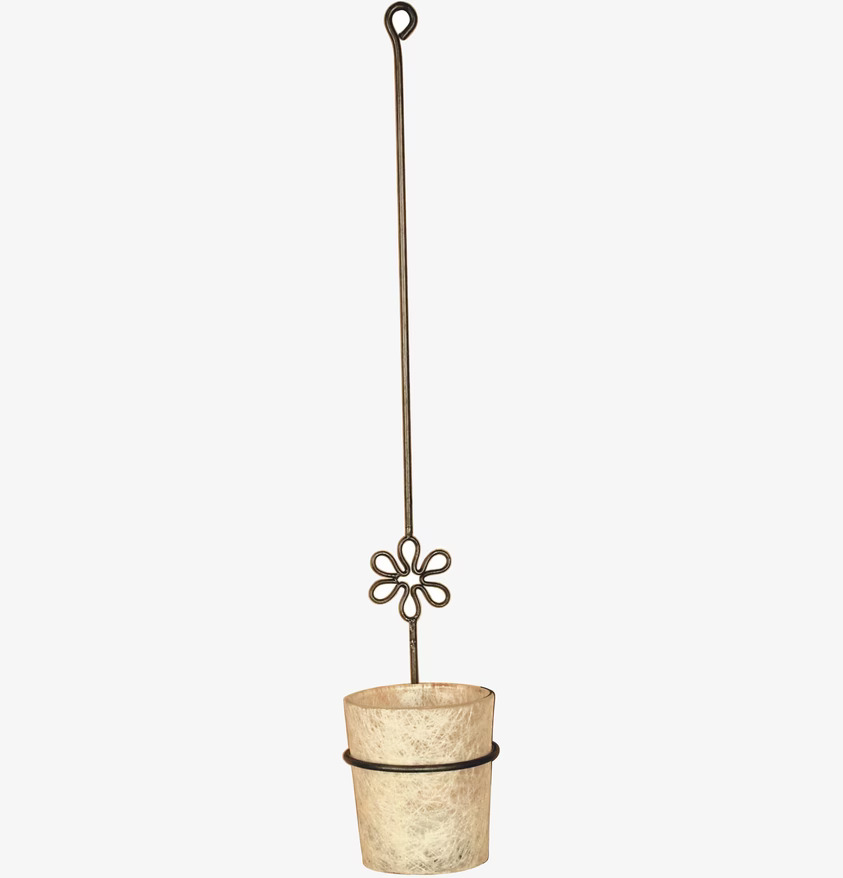 Lykthållare Blomma från Dixie i antik brons eller mörk järn