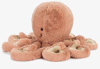 Bläckfisk Odell Small från Brigbys, mjuk och detaljrik leksak