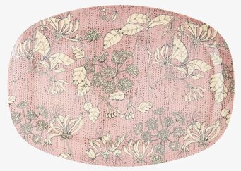 Tallrik Wild Chervil Print från Rice med blommönster