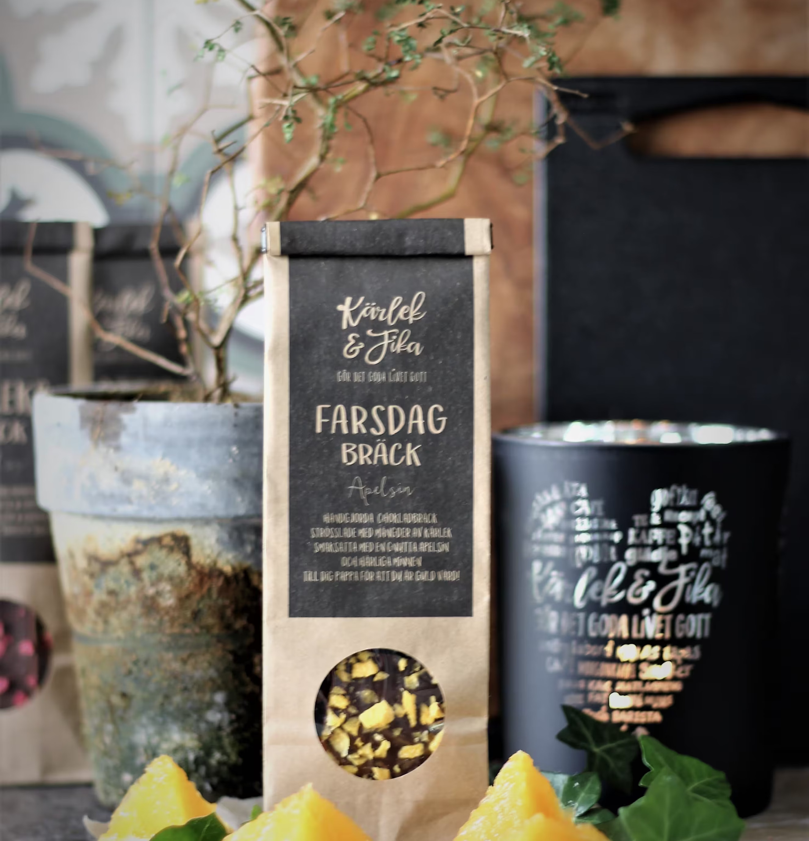 Chokladbräck - Fars Dag från Majas Cottage i rustik förpackning