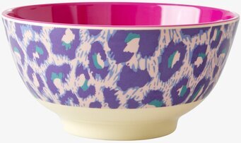 Skål Leopard Print från Rice med livfullt leopardmönster