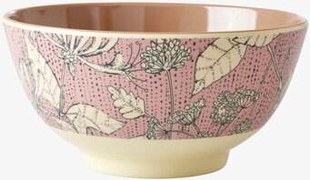 Skål Wild Chervil Print från Rice med älggräsmönster