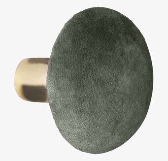 Knopp Sammet Army M från Cozy Living i grön sammet och mässing