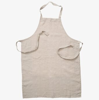 Förkläde Linne Natur av varumärket Ernst i ljusbeige linne