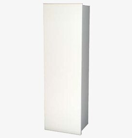 Bild av stilrent och funktionellt nyckelskåp i vitt