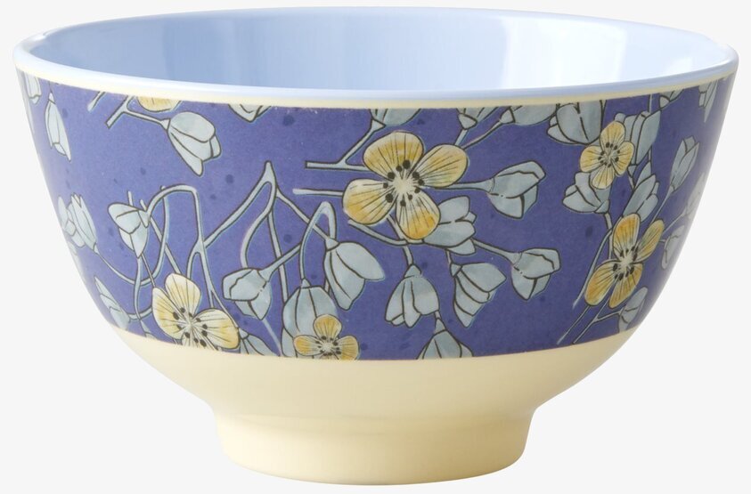 Liten Skål Hanging Flowers Print från Rice med blommönster