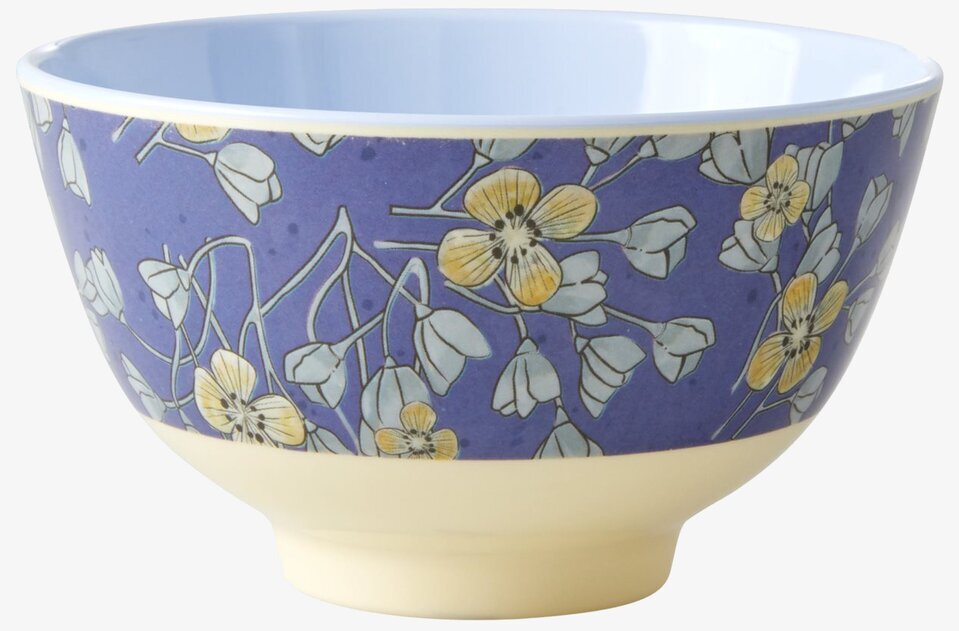 Liten Skål Hanging Flowers Print från Rice med blommönster