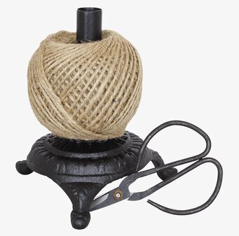 Snörhållare Järn Med Sax från Strömshaga, robust och stilren