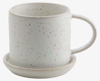Kaffekopp & Fat Vit/Prick från Ernst, stilren och praktisk