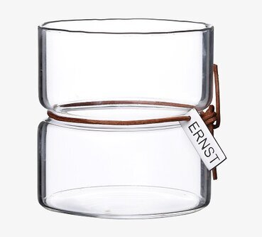 Värmeljuslykta Ernst från varumärket Ernst i klart glas