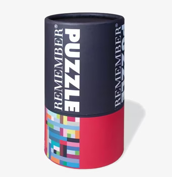 Pussel Tokyo från Remember i en modern cylindrisk förpackning