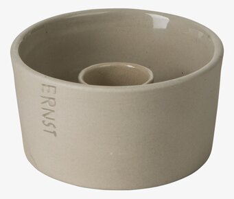 Bild av stilren ljusskål i naturmaterial för hemmet