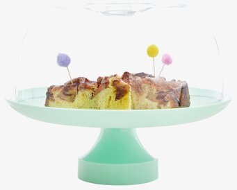 Kakfat Pastellgrön från Rice med transparent kupa och kaka