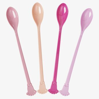 Vintage Latte Spoons från Rice i rosa och beige nyanser