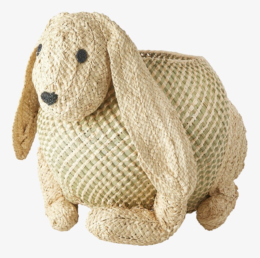 Förvaringskorg Kanin från Rice, flätad och lekfull design