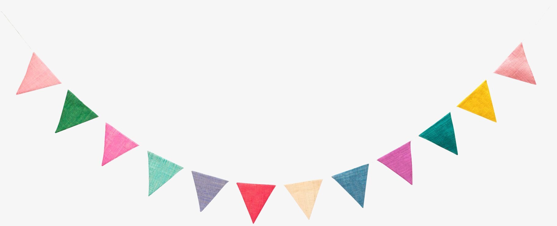 Flaggirlang Multicolor från Rice i livliga färger för fest