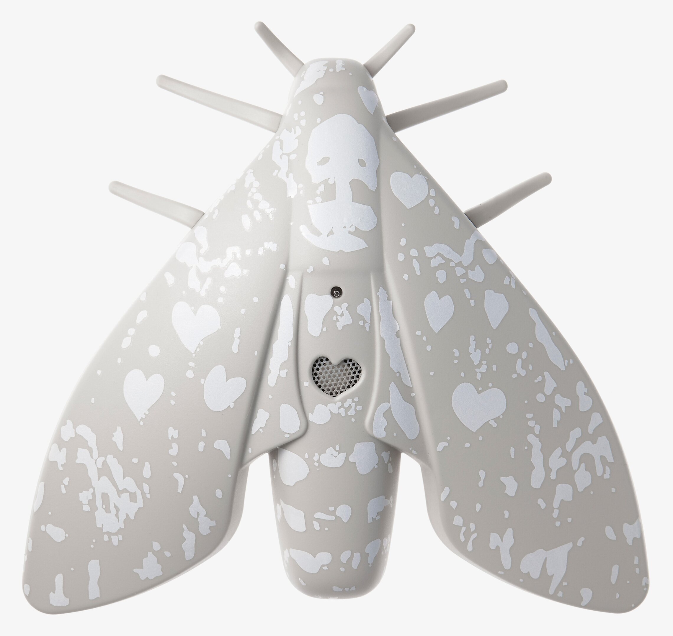 Brandvarnare Lento Grå från Jalo med unik insektsdesign