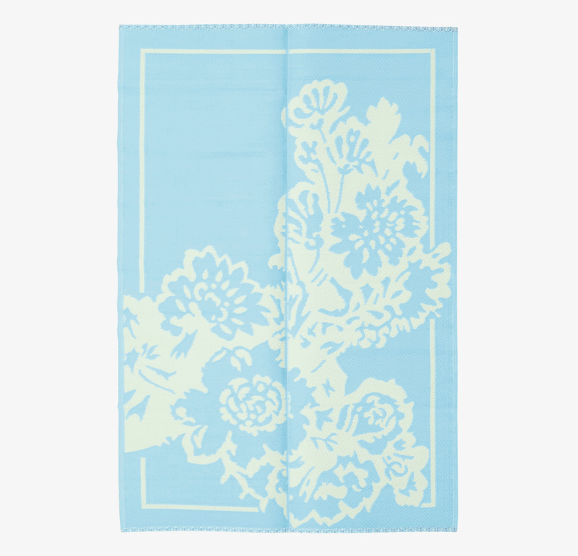 Matta Big Flower Design Large från Rice med blommönster