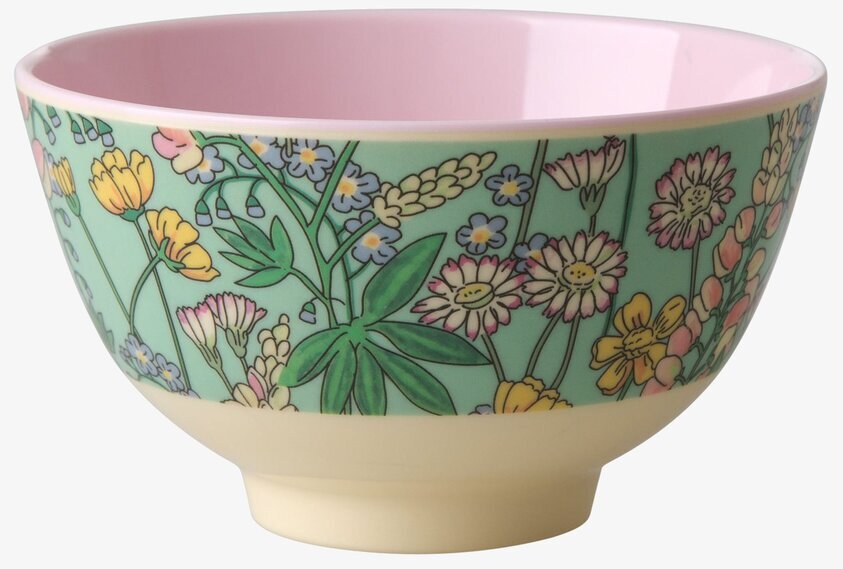 Liten Skål Lupin Print från Rice med färgglatt blomtryck