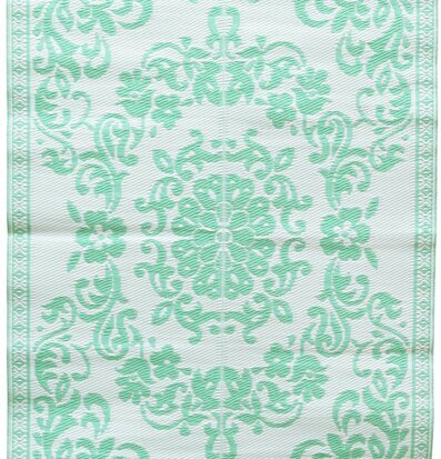 Matta Circle Flower Design Medium från Rice med blommönster