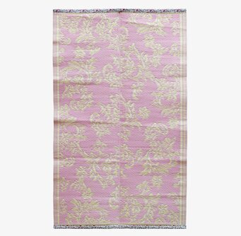 Matta Flower Design Small från Rice med blommönster i pastell