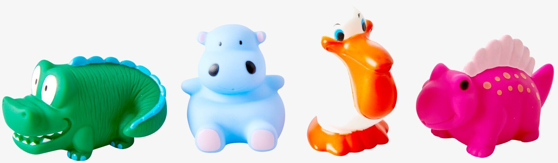 Badleksak Rice från Rice med färgglada figurer i badkaret