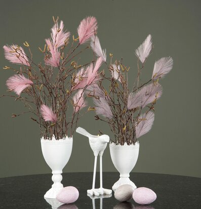 Fjäder/Tråd Grå från A Lot Decoration i elegant vårdekor