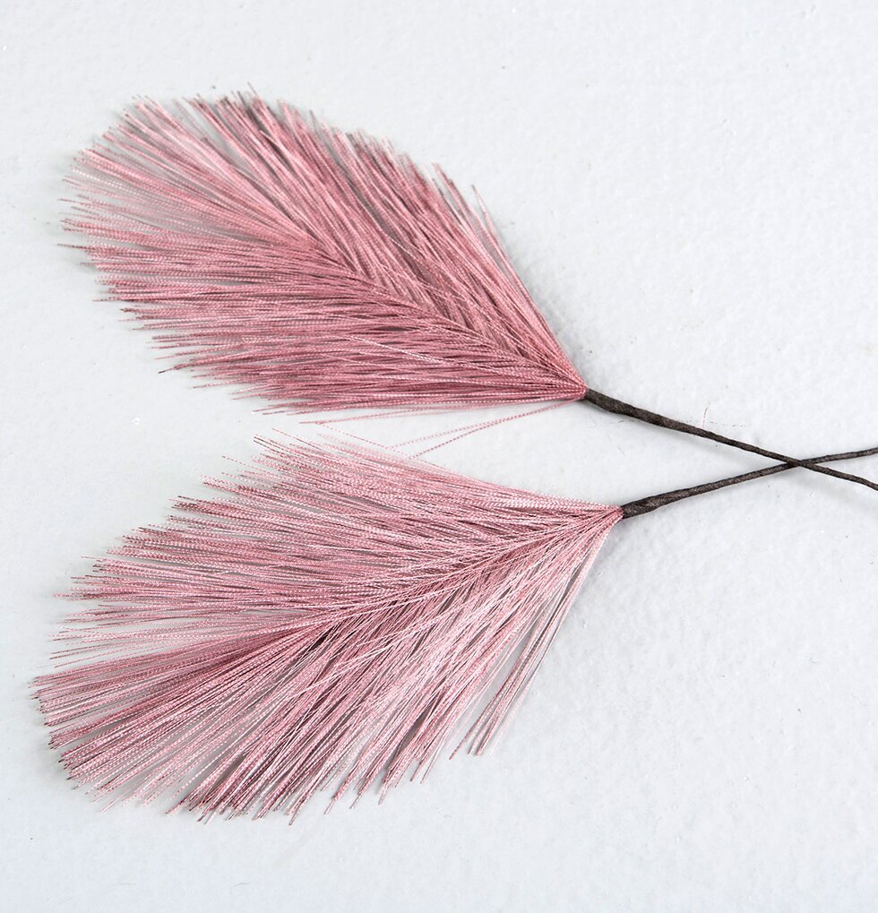 Fjäder/Tråd Rosa från A Lot Decoration på vit bakgrund