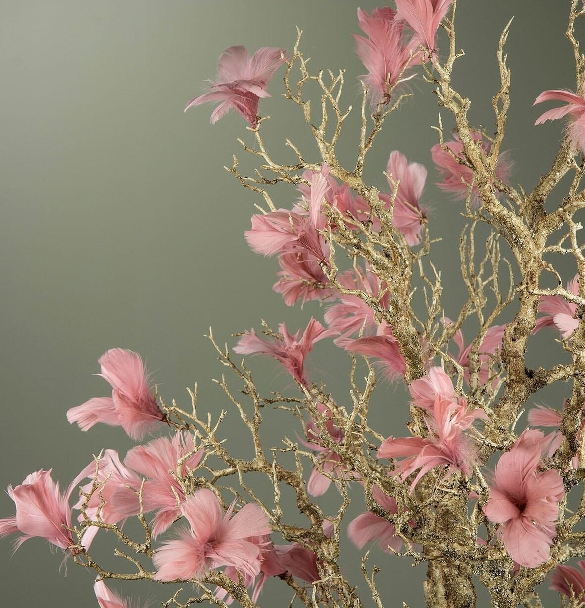 Fjäder/Tråd Blom Gammelrosa 12 st från A Lot Decoration