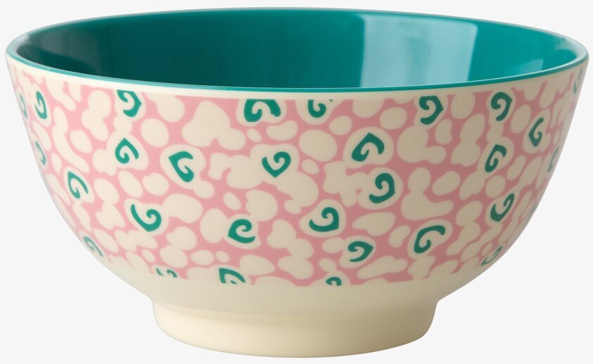 Skål Liquid Spots Print från Rice med färgglatt mönster