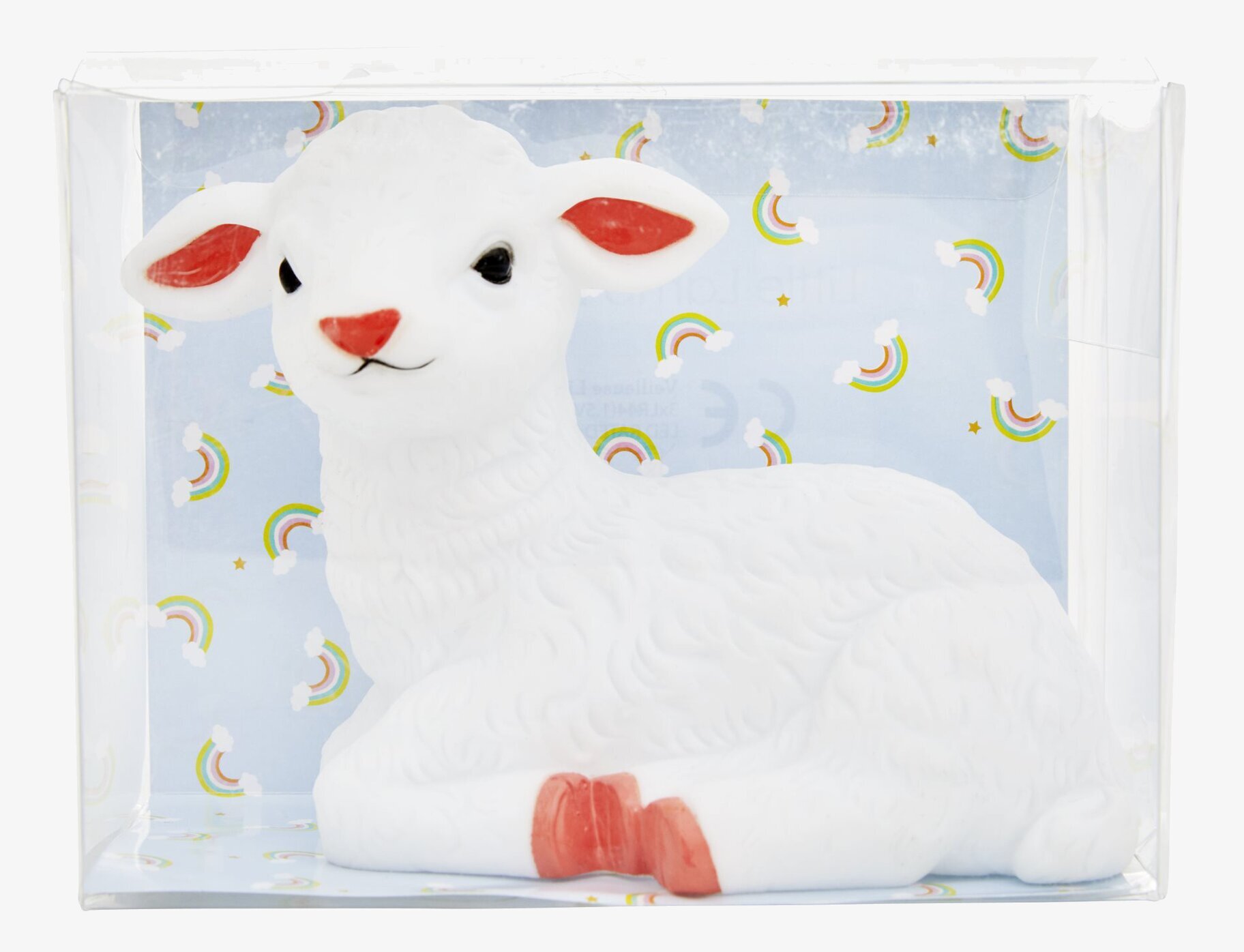 Nattlampa Lamm LED från Rice med mjukt och behagligt ljus