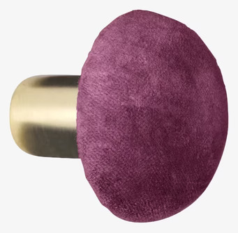 Knopp Sammet Boysenberry S från Cozy Living i lila sammet