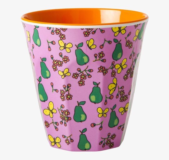 Mugg Päron från Rice med livfullt mönster och färger