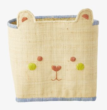 Förvaringskorg Björn Natur från Rice med björnansikte