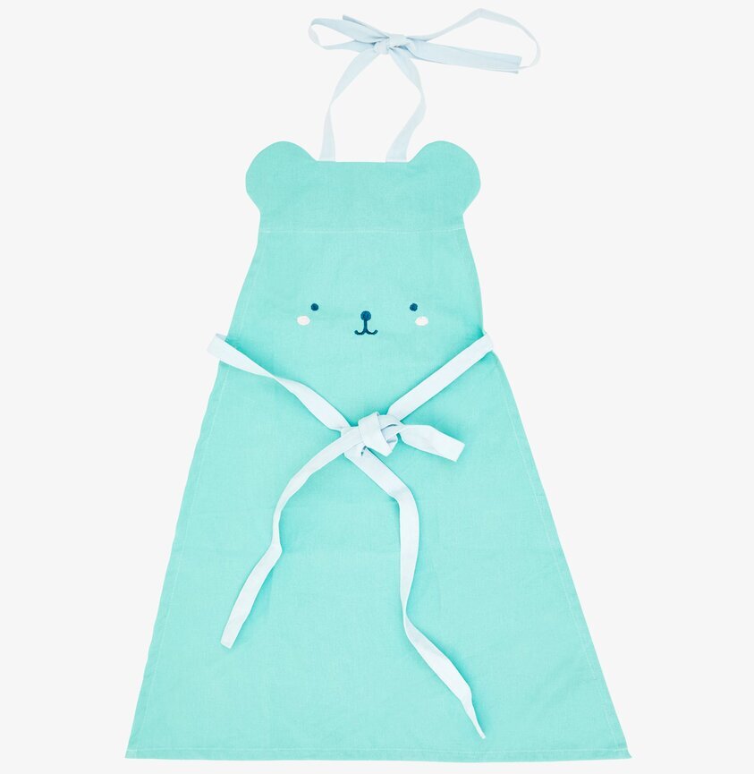 Förkläde Salviagrön från Rice med minimalistiskt ansikte