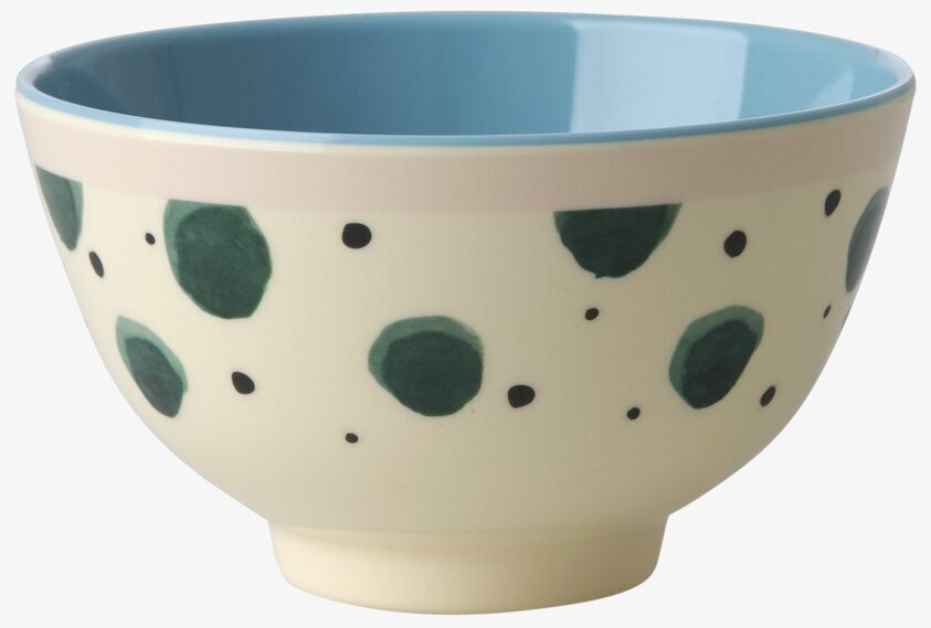 Liten Skål Watercolor Splash Print från Rice med färgglatt mönster