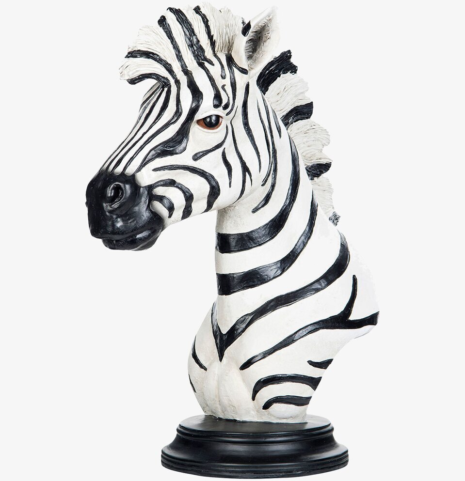Staty Zebra Stående från A Lot Decoration, detaljerad design