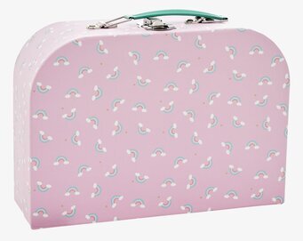 Barnväskor - Set om 3 från Rice med regnbågar och moln