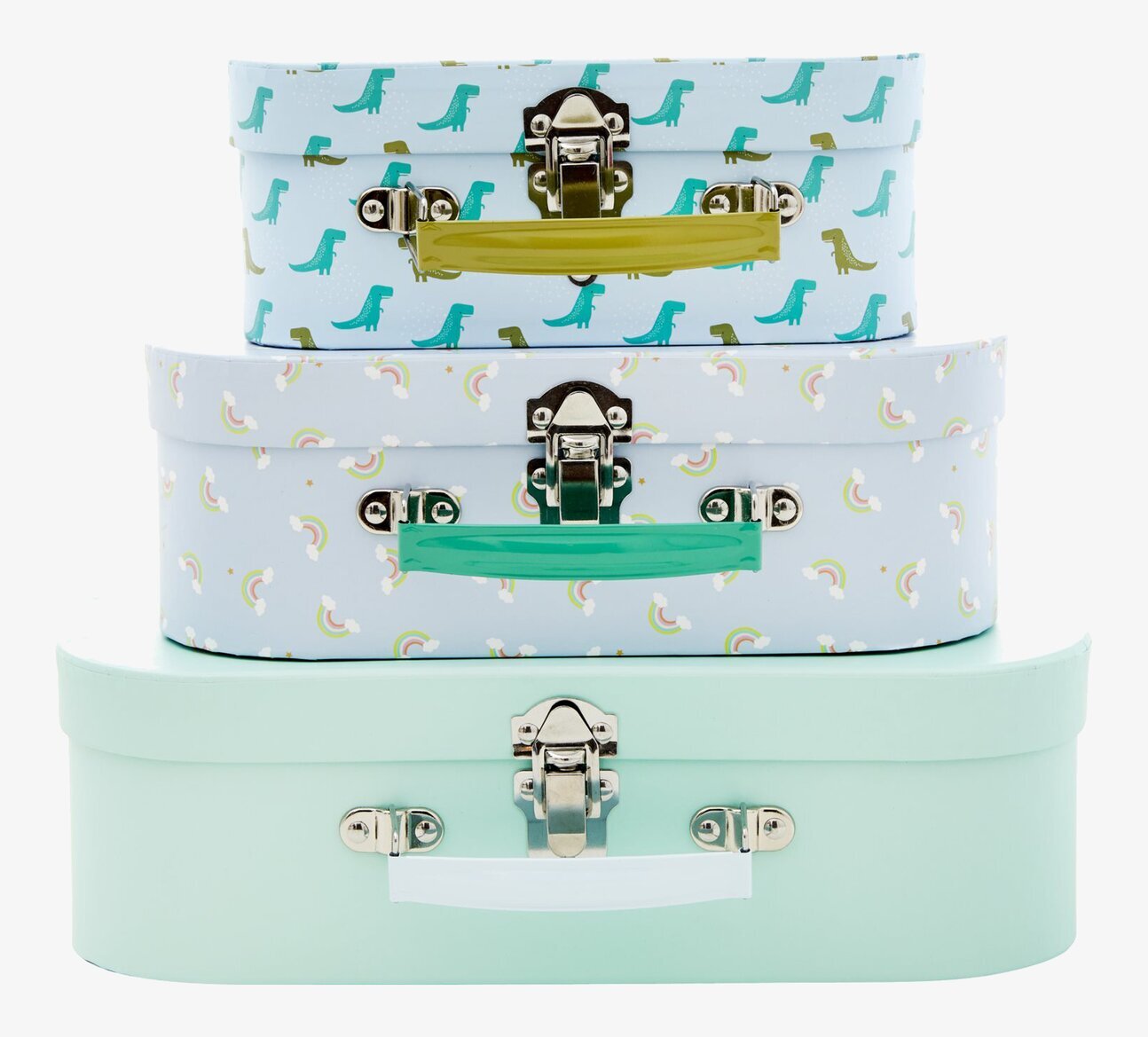 Barnväskor - Set om 3 från Rice i olika färger och mönster