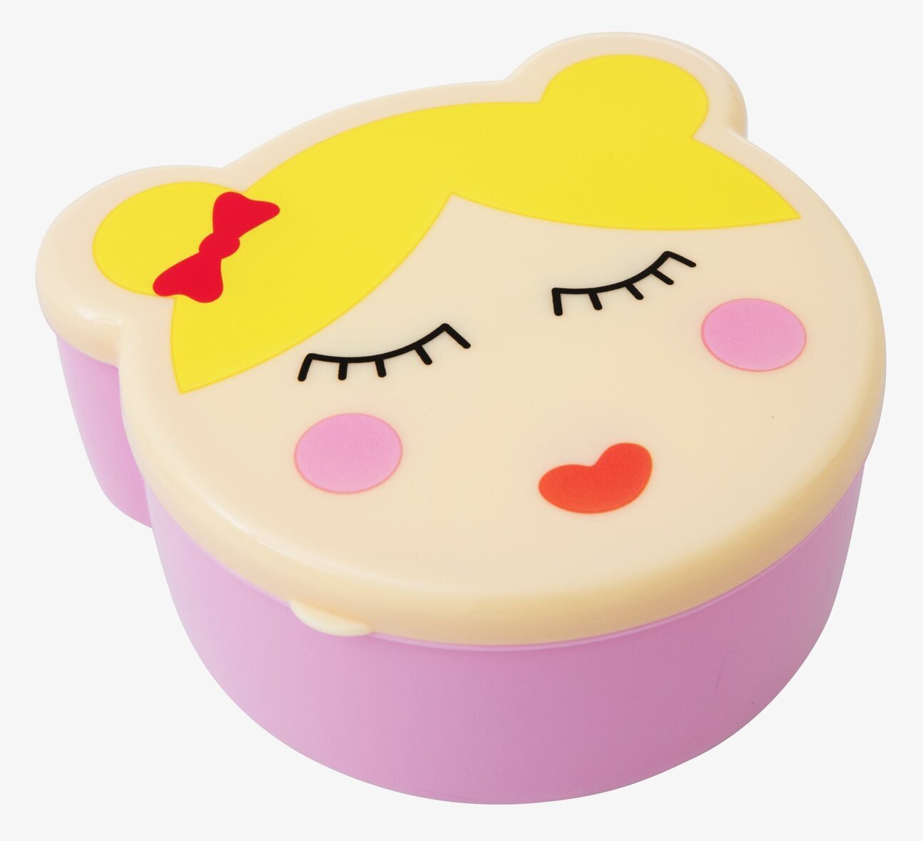 Lunchbox Pretty Face från Rice med ansiktsdesign och rosett